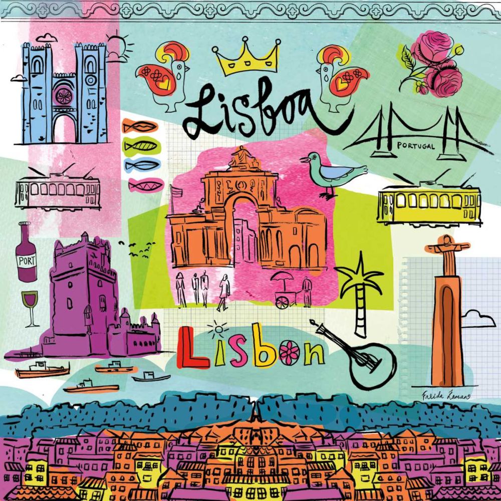 Global Travel VIII art print by Farida Zaman for $57.95 CAD
