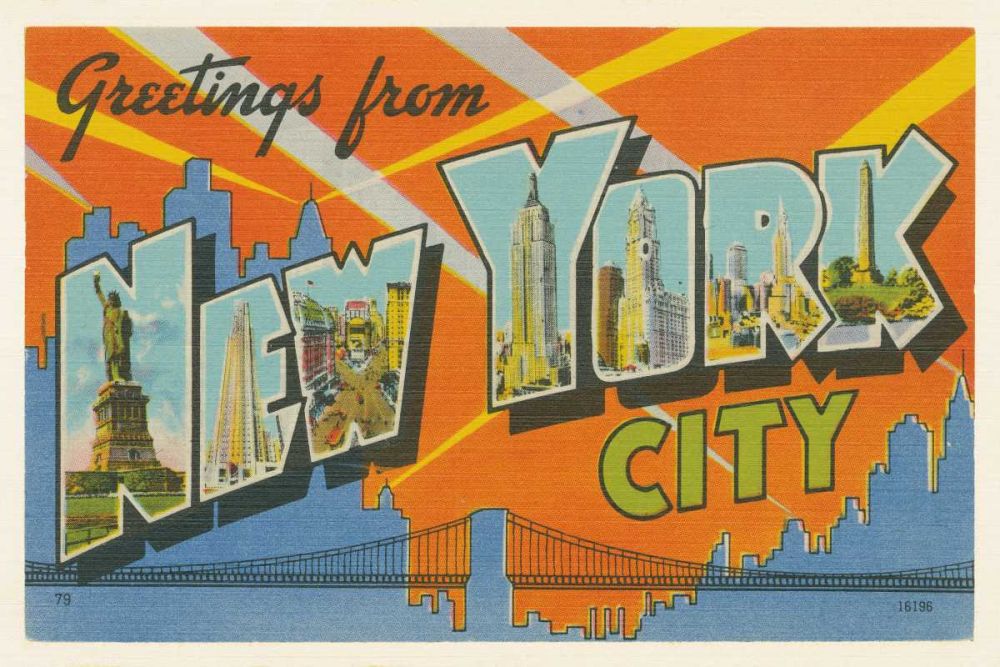 Greetings from New York art print by Wild Apple Portfolio for $57.95 CAD