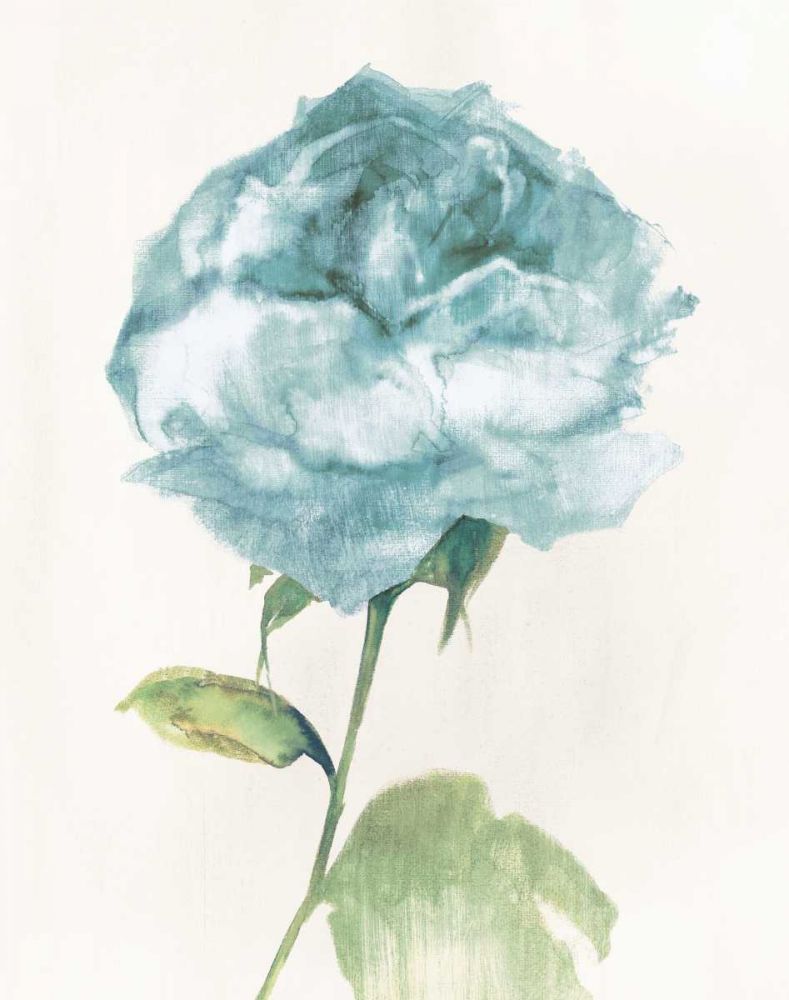 Antique Floral on Cream II Blue art print by Wild Apple Portfolio for $57.95 CAD