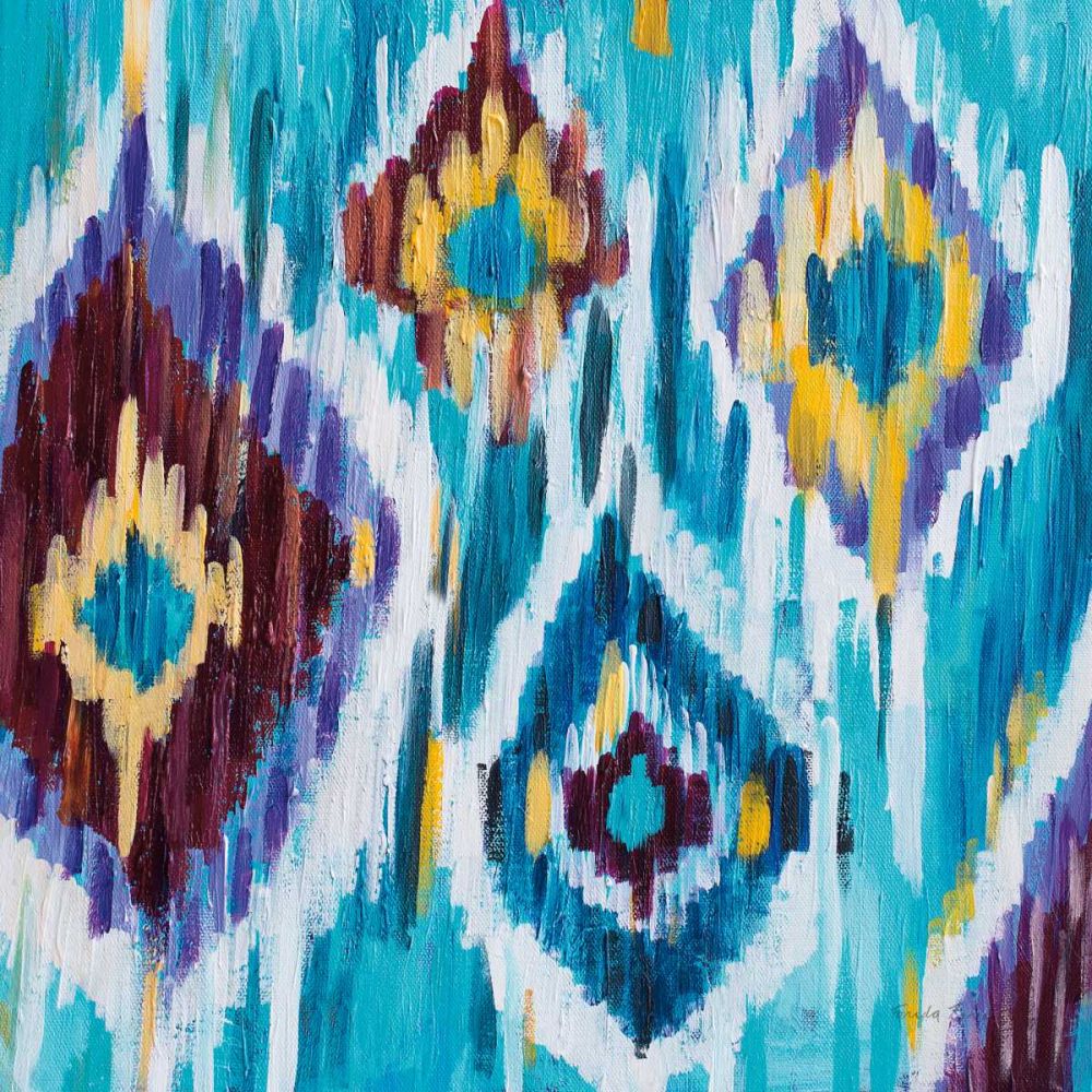 Ikat Jewel III art print by Farida Zaman for $57.95 CAD