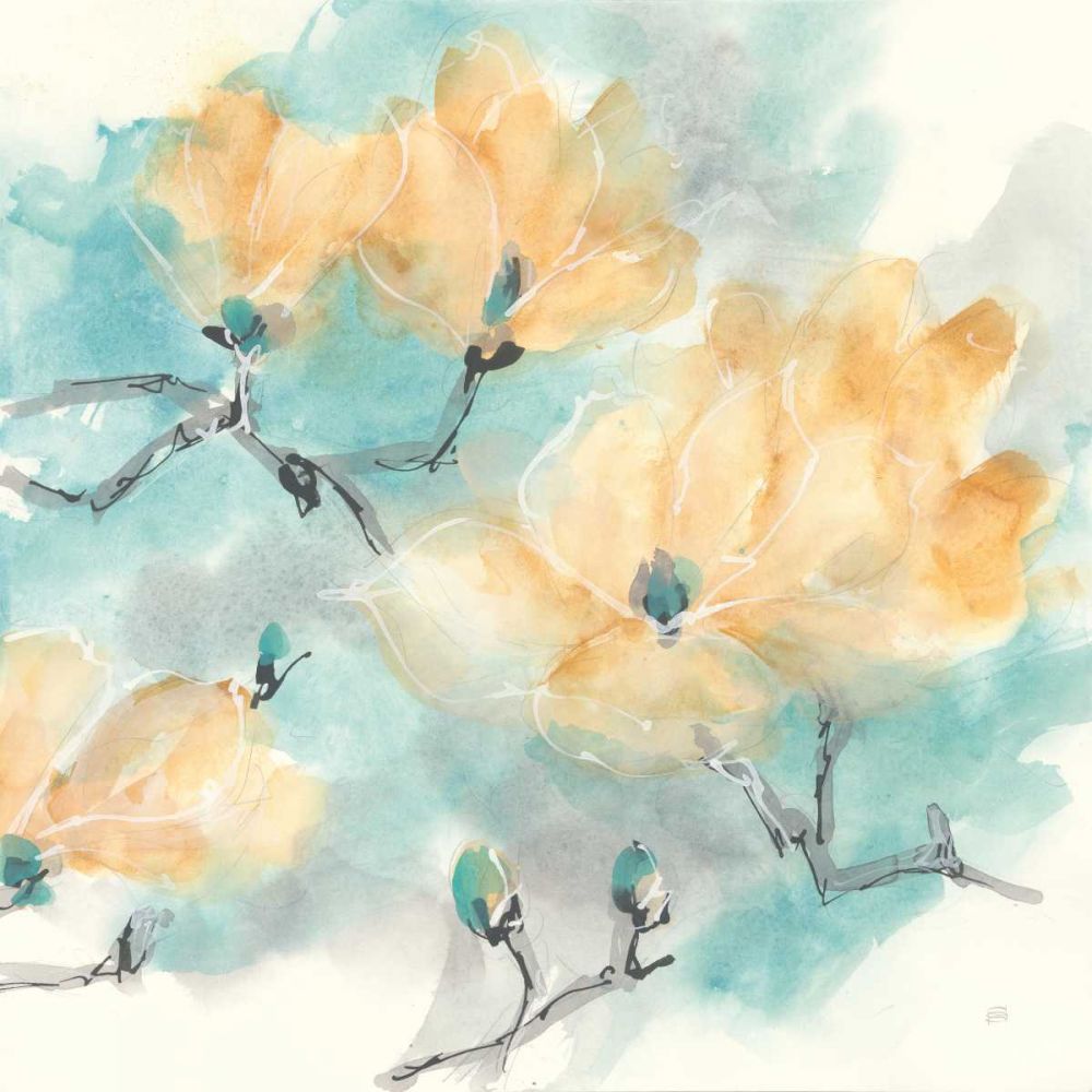 Teal Buds I art print by Chris Paschke for $57.95 CAD