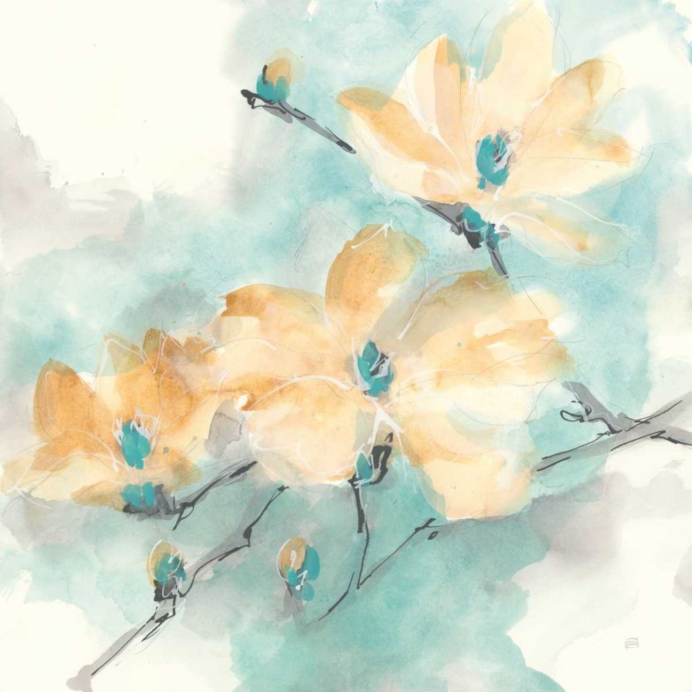Teal Buds II art print by Chris Paschke for $57.95 CAD