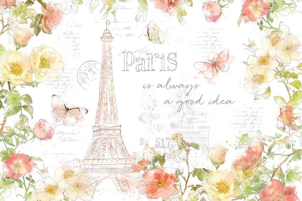 Painting Paris I art print by Katie Pertiet for $57.95 CAD