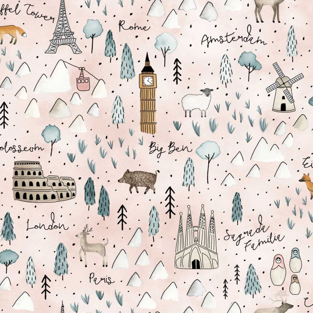 World Traveler Pattern VII art print by Laura Marshall for $57.95 CAD