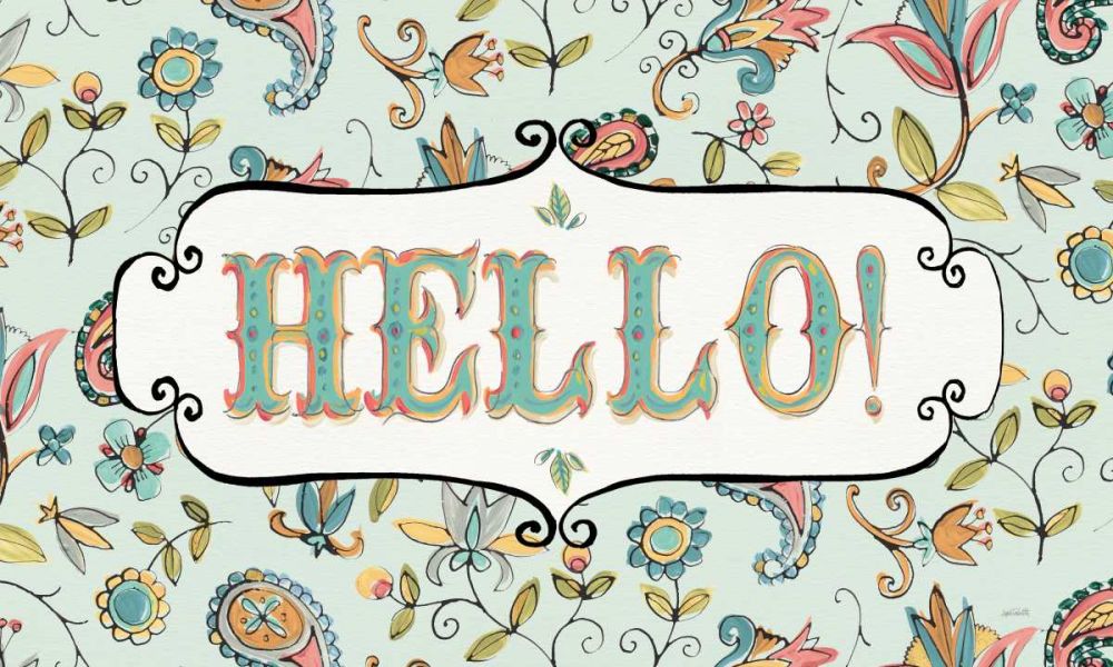 Peace and Paisley V art print by Anne Tavoletti for $57.95 CAD