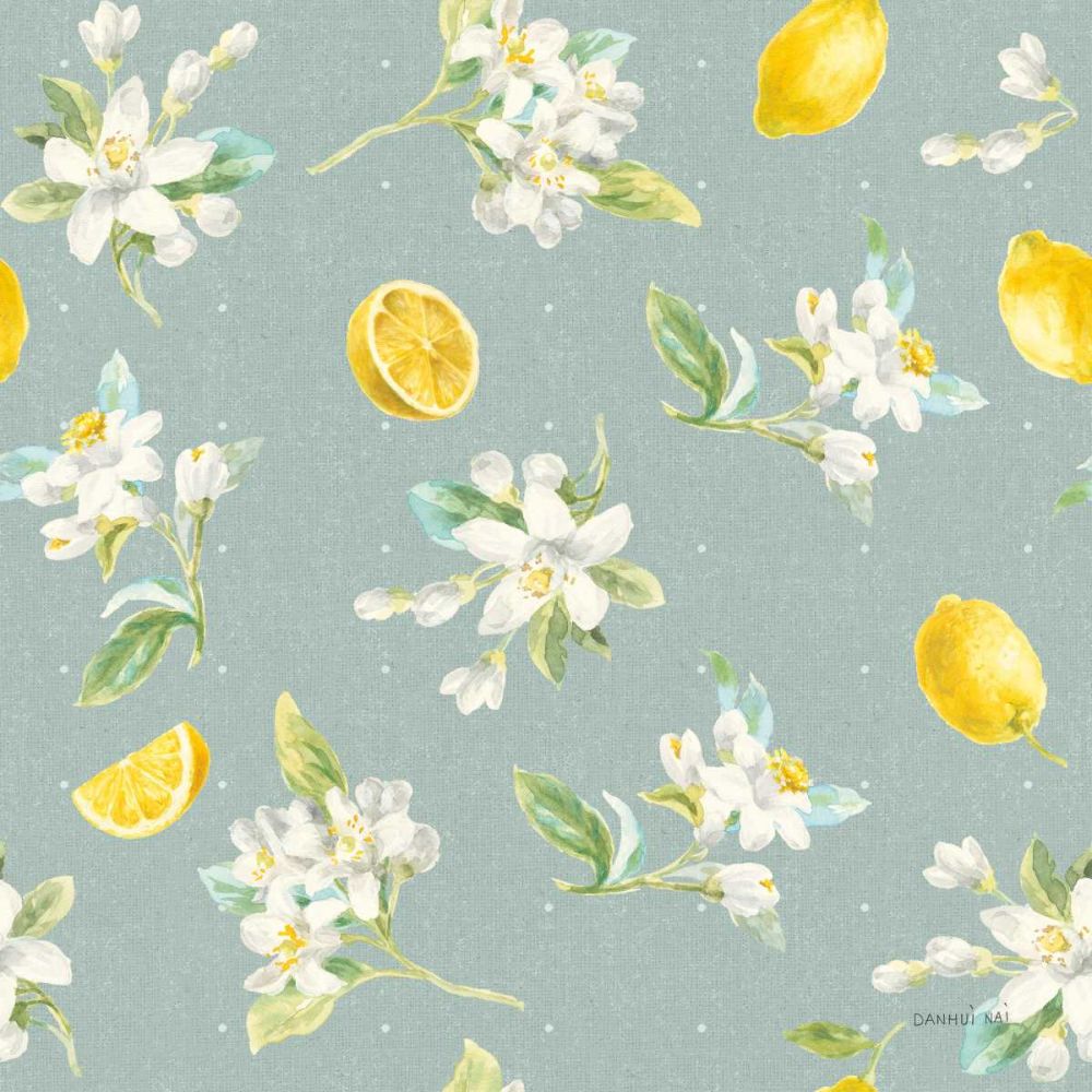 Floursack Lemon Pattern III art print by Danhui Nai for $57.95 CAD