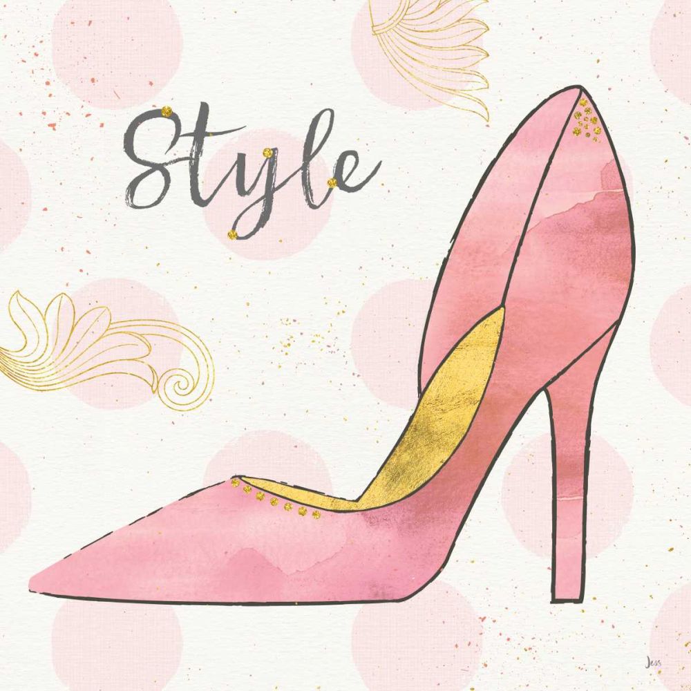 Fashion Blooms I Pink art print by Jess Aiken for $57.95 CAD