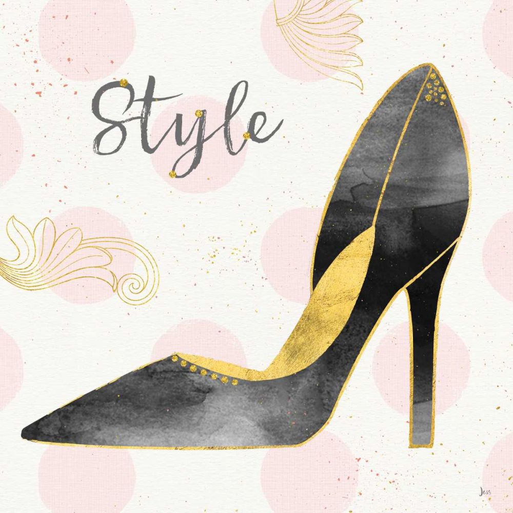 Fashion Blooms I Black art print by Jess Aiken for $57.95 CAD