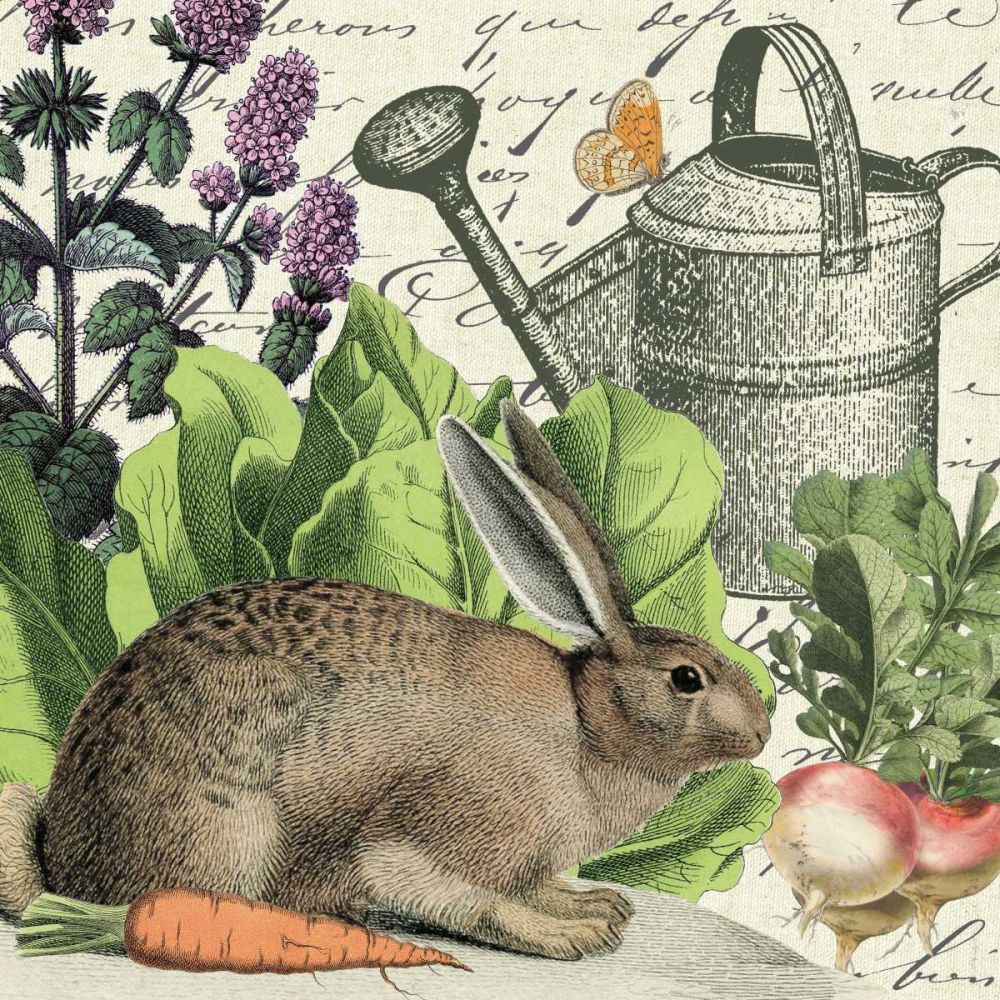 Garden Rabbit I art print by Wild Apple Portfolio for $57.95 CAD