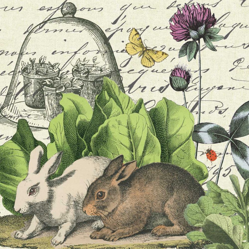 Garden Rabbit II art print by Wild Apple Portfolio for $57.95 CAD