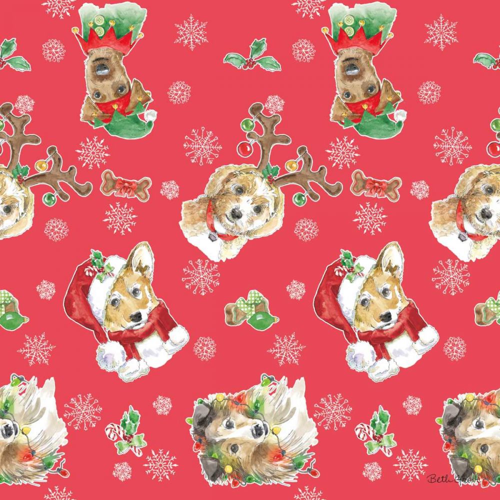 Holiday Paws Step 02C art print by Beth Grove for $57.95 CAD