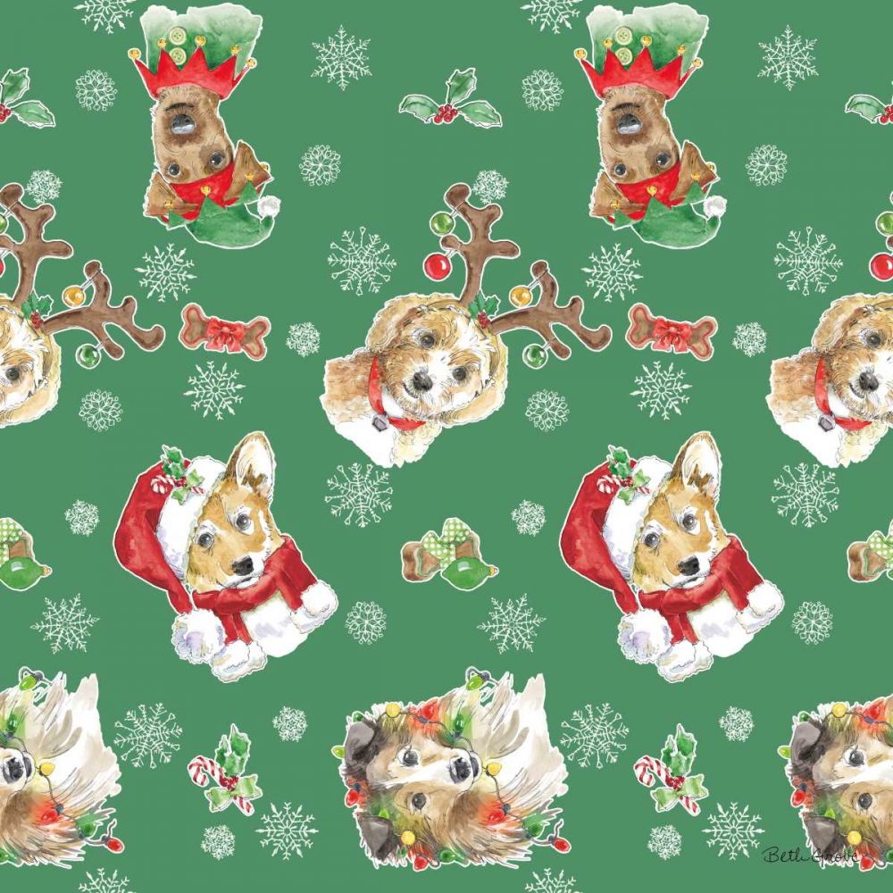 Holiday Paws Step 02D art print by Beth Grove for $57.95 CAD