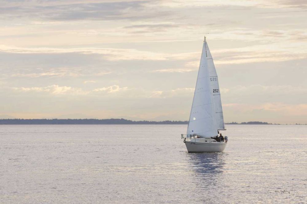 Sailboat in Semiahmoo Bay art print by Alan Majchrowicz for $57.95 CAD