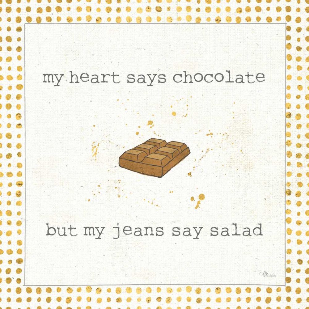 Calorie Cuties IV Dot Border art print by Pela Studio for $57.95 CAD