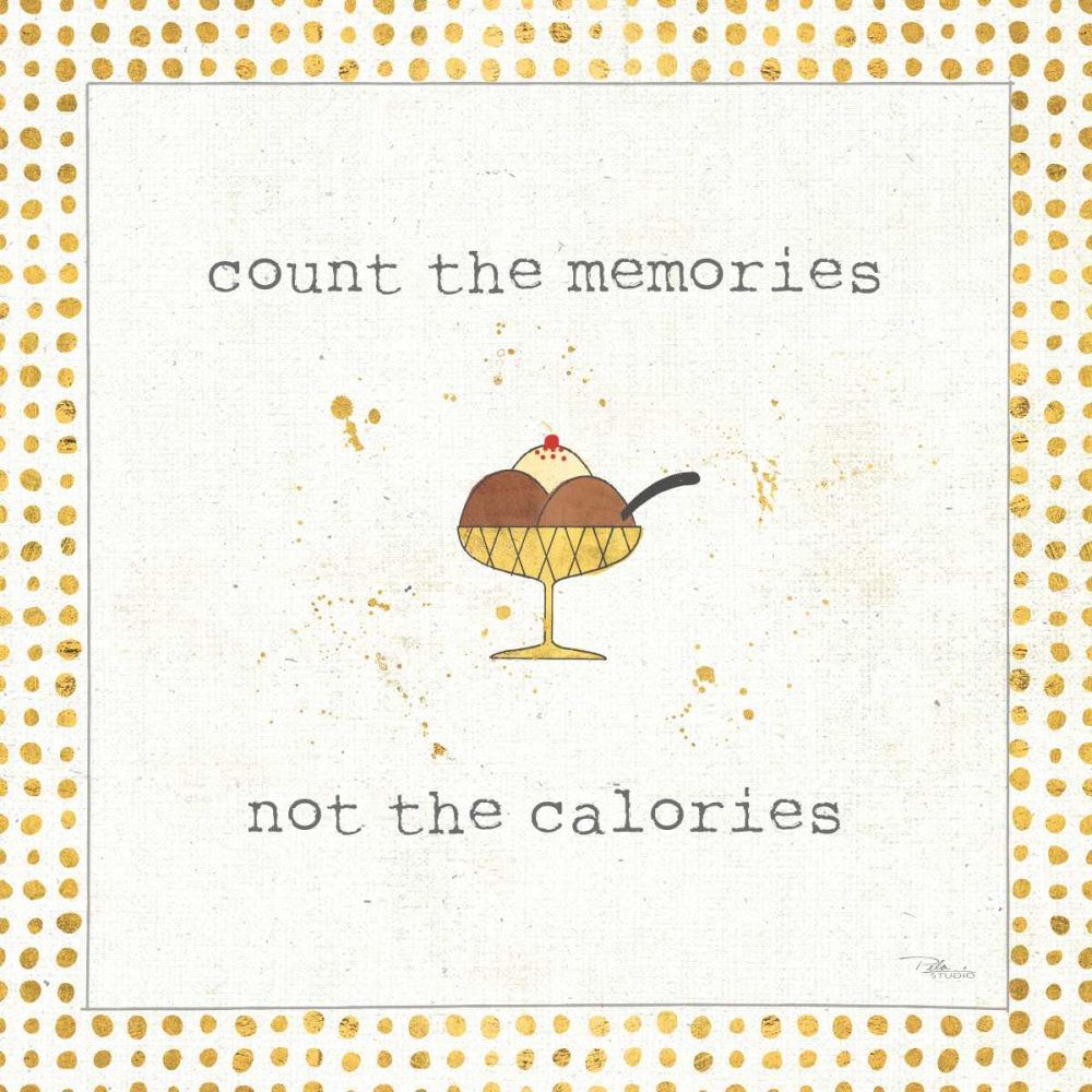 Calorie Cuties VI Dot Border art print by Pela Studio for $57.95 CAD