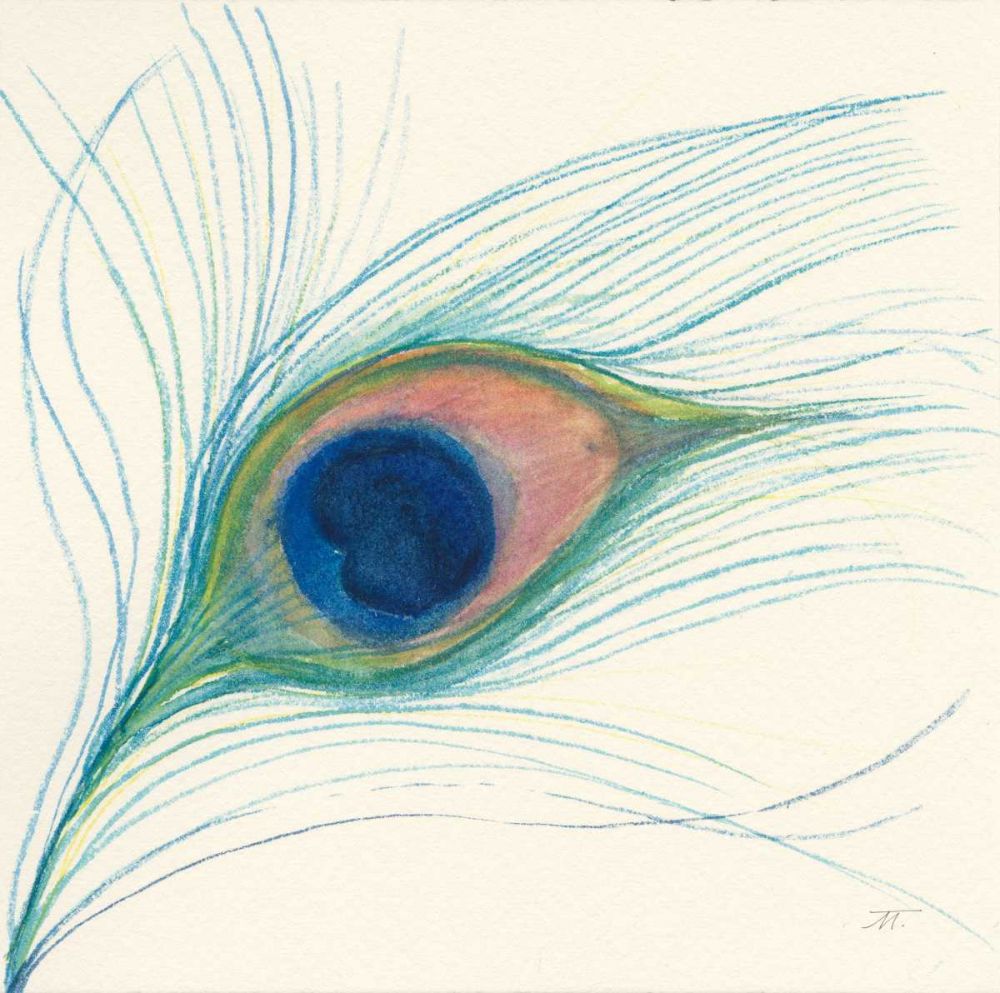 Peacock Feather I art print by Miranda Thomas for $57.95 CAD