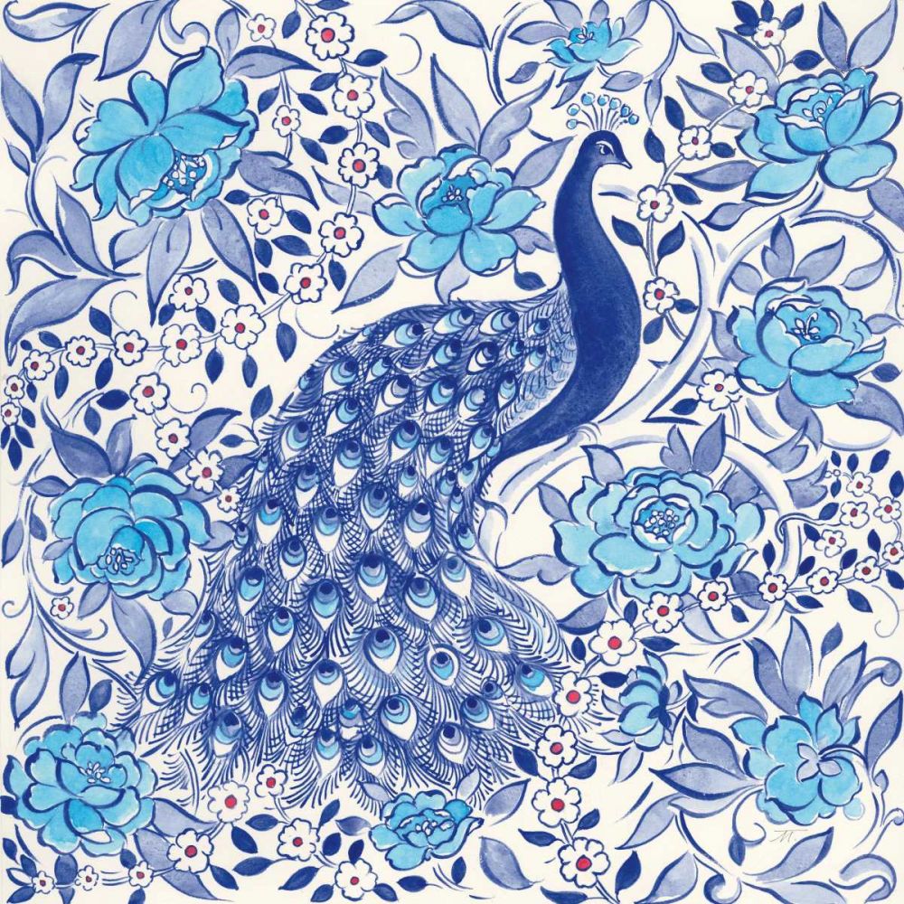 Peacock Garden III art print by Miranda Thomas for $57.95 CAD