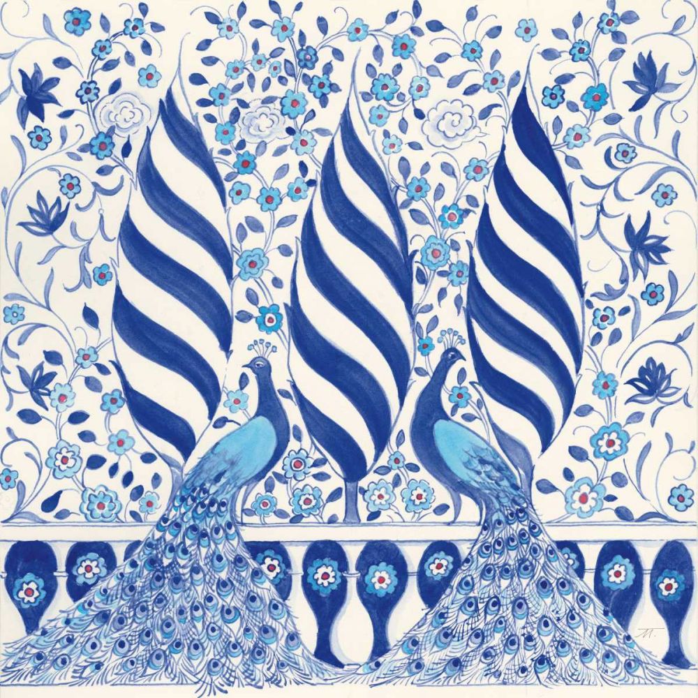 Peacock Garden V art print by Miranda Thomas for $57.95 CAD