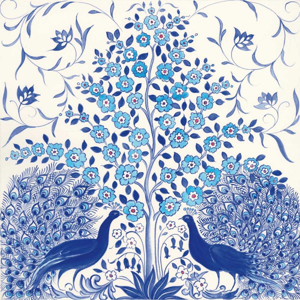 Peacock Garden VIII art print by Miranda Thomas for $57.95 CAD