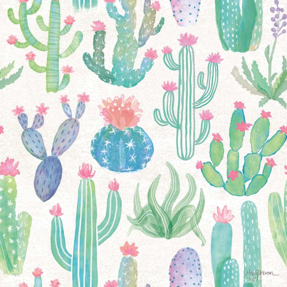 Bohemian Cactus Step 01A art print by Mary Urban for $57.95 CAD