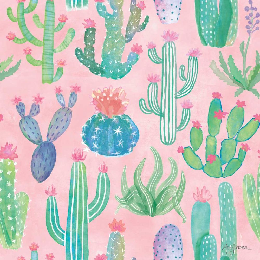 Bohemian Cactus Step 01B art print by Mary Urban for $57.95 CAD