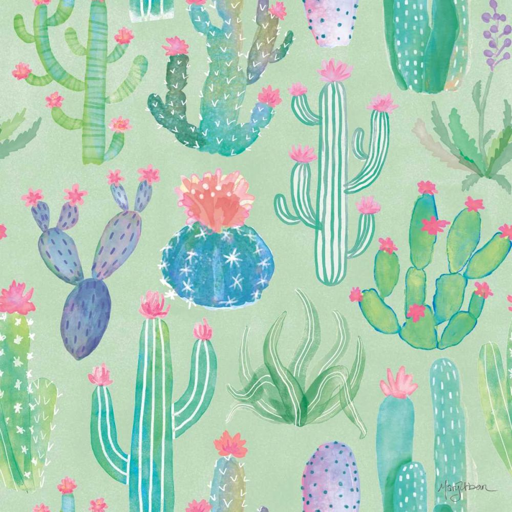 Bohemian Cactus Step 01C art print by Mary Urban for $57.95 CAD