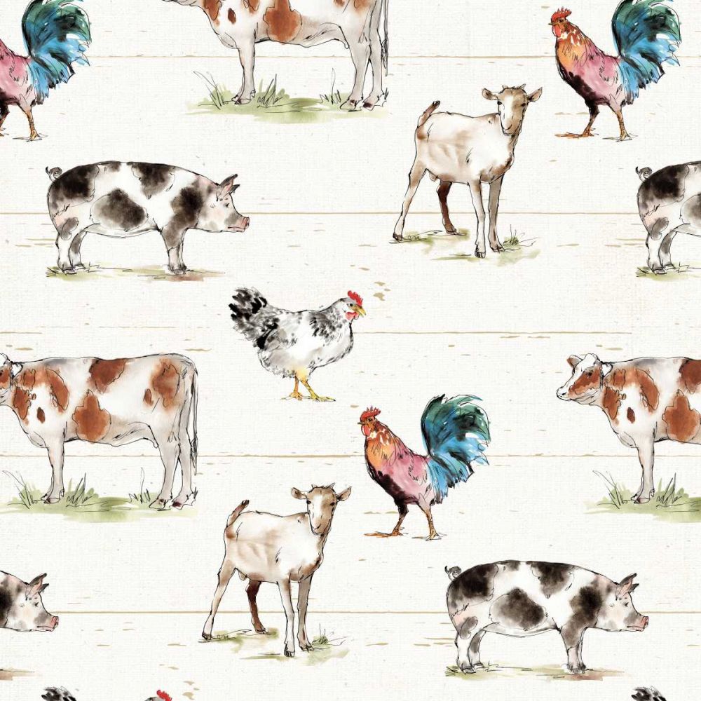 Down on the Farm Step 01A art print by Anne Tavoletti for $57.95 CAD