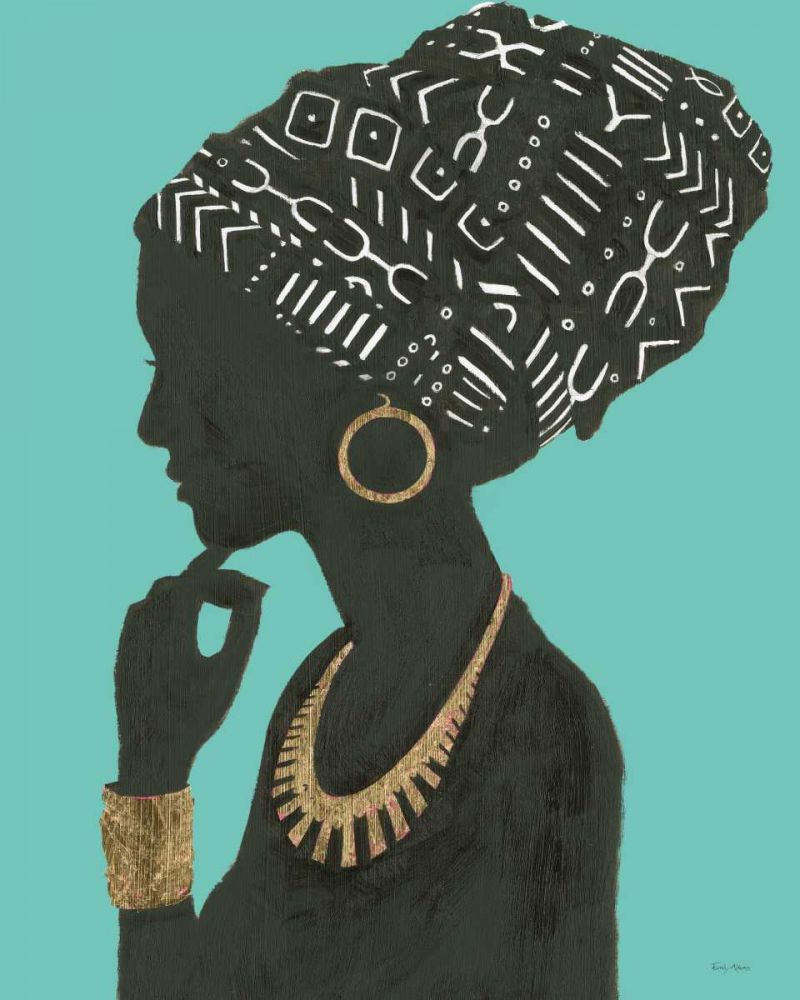 Graceful Majesty II Turquoise Crop art print by Emily Adams for $57.95 CAD
