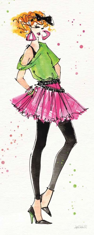80s Fashion I Color art print by Anne Tavoletti for $57.95 CAD
