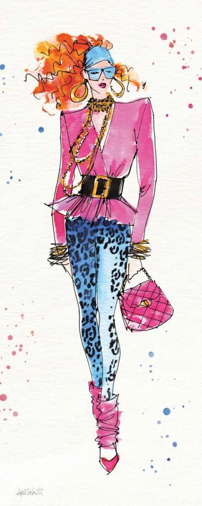80s Fashion II Color art print by Anne Tavoletti for $57.95 CAD