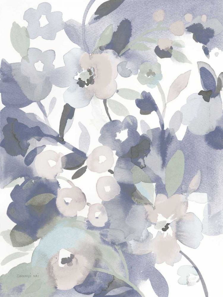 Jewel Garden II Blue art print by Danhui Nai for $57.95 CAD
