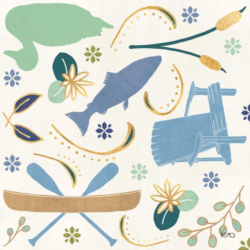 Otomi Lake Step 01A art print by Veronique Charron for $57.95 CAD