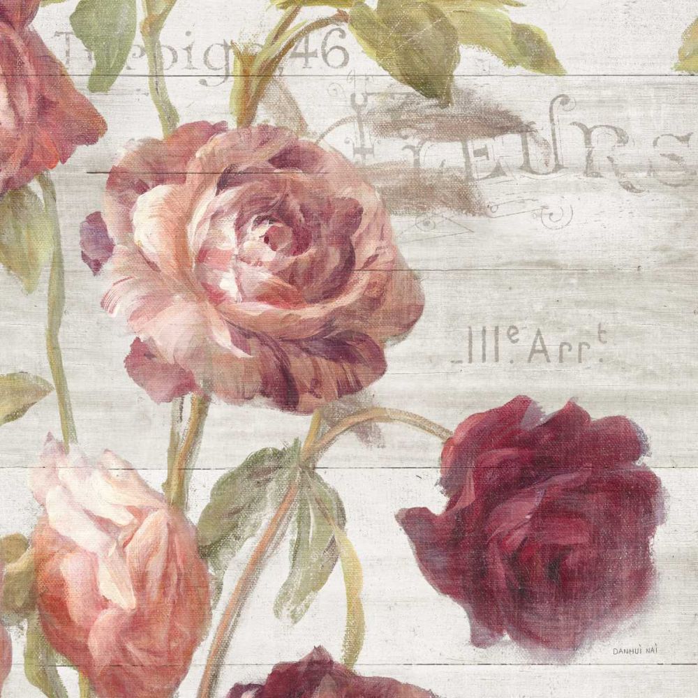 French Roses IV art print by Danhui Nai for $57.95 CAD