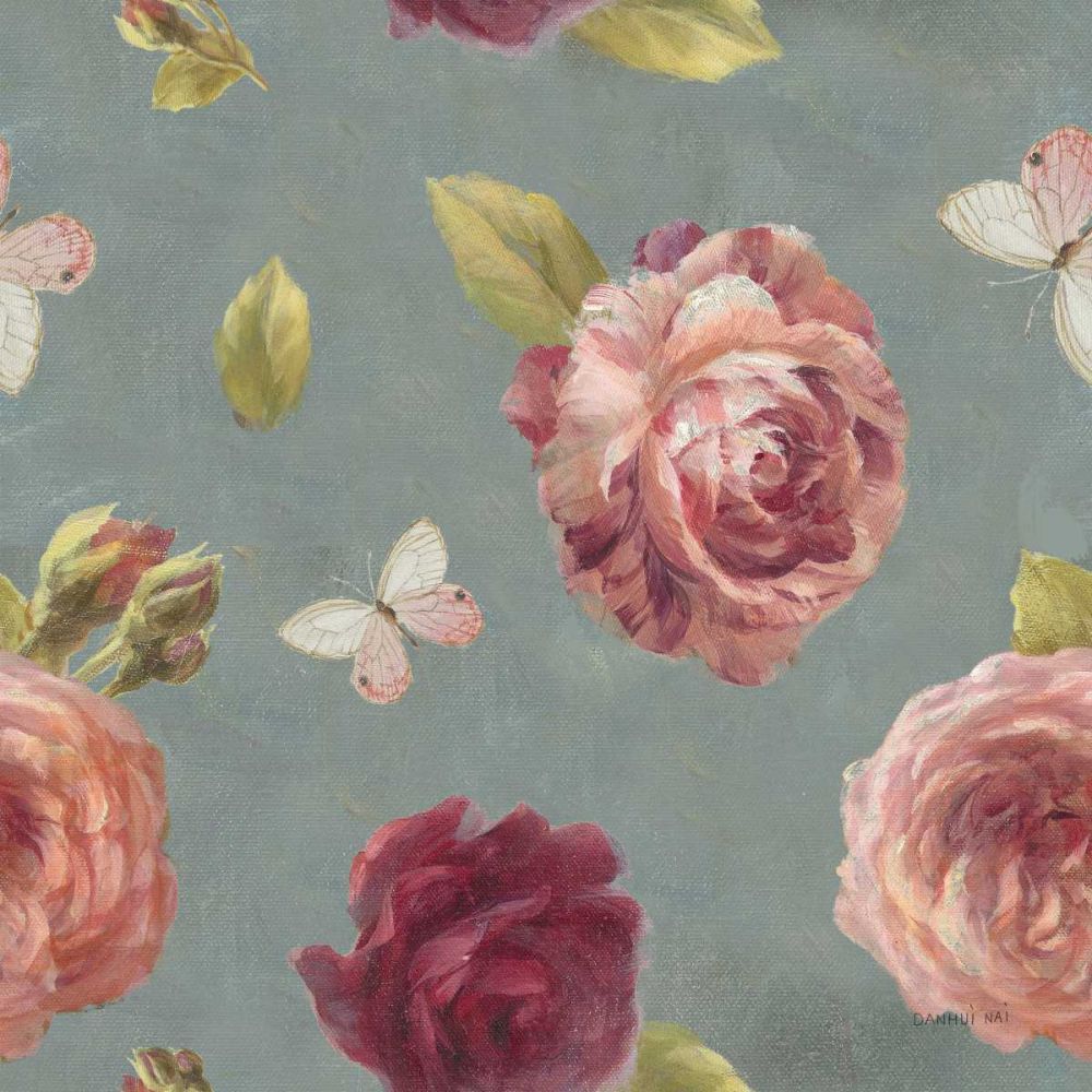 French Roses Pattern IB art print by Danhui Nai for $57.95 CAD
