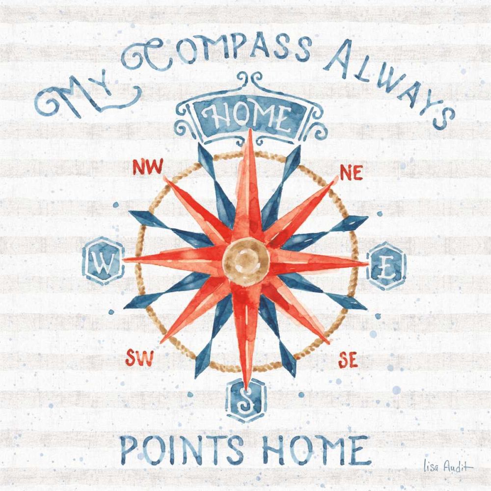 Nautical Life VII art print by Lisa Audit for $57.95 CAD