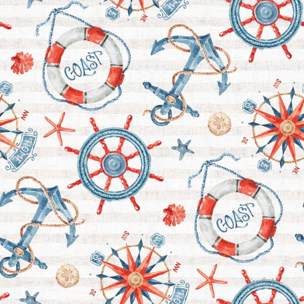 Nautical Life Step 02A art print by Lisa Audit for $57.95 CAD