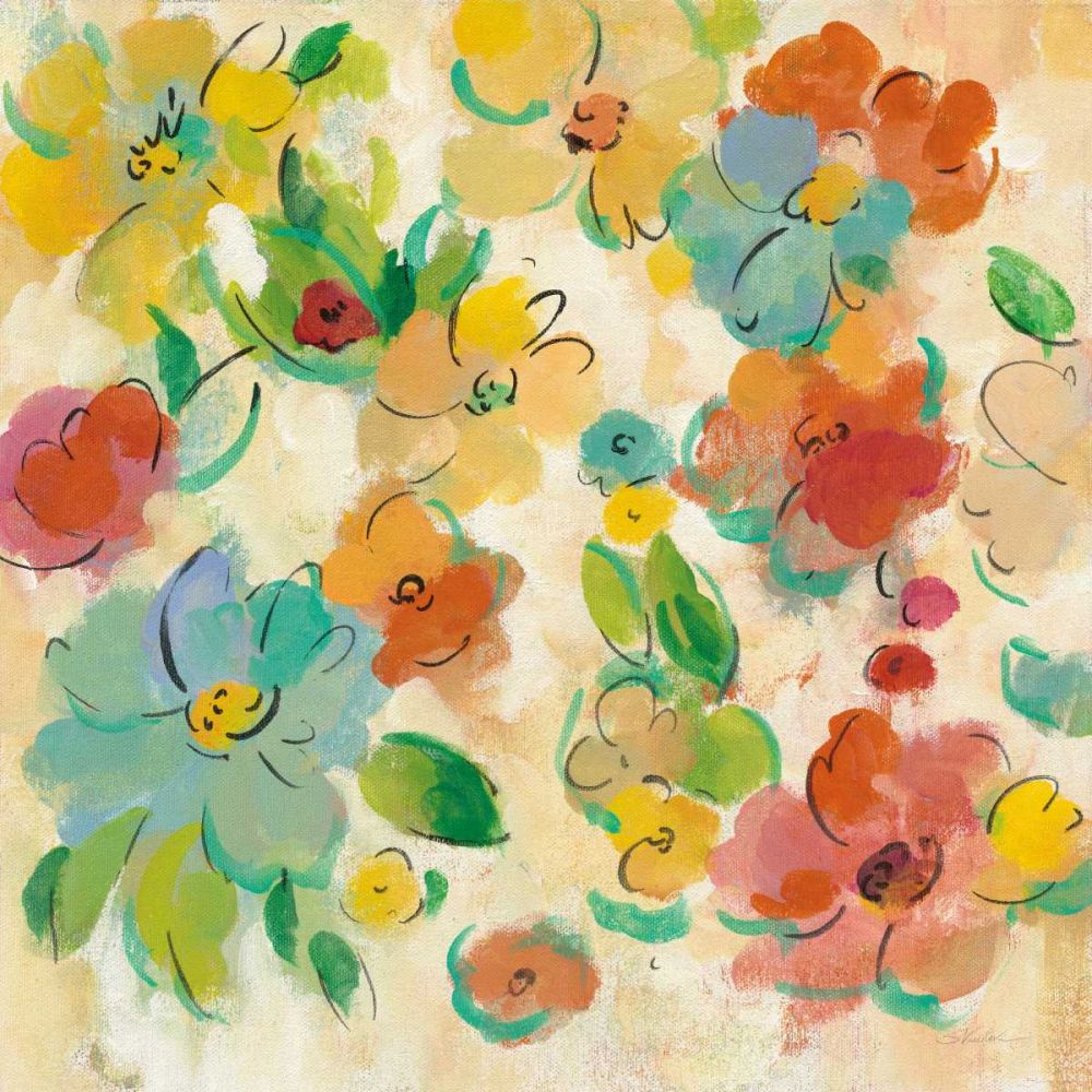 Playful Floral Trio II art print by Silvia Vassileva for $57.95 CAD