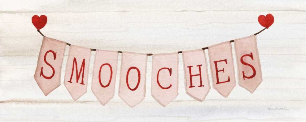 Rustic Valentine Banner III art print by Kathleen Parr McKenna for $57.95 CAD
