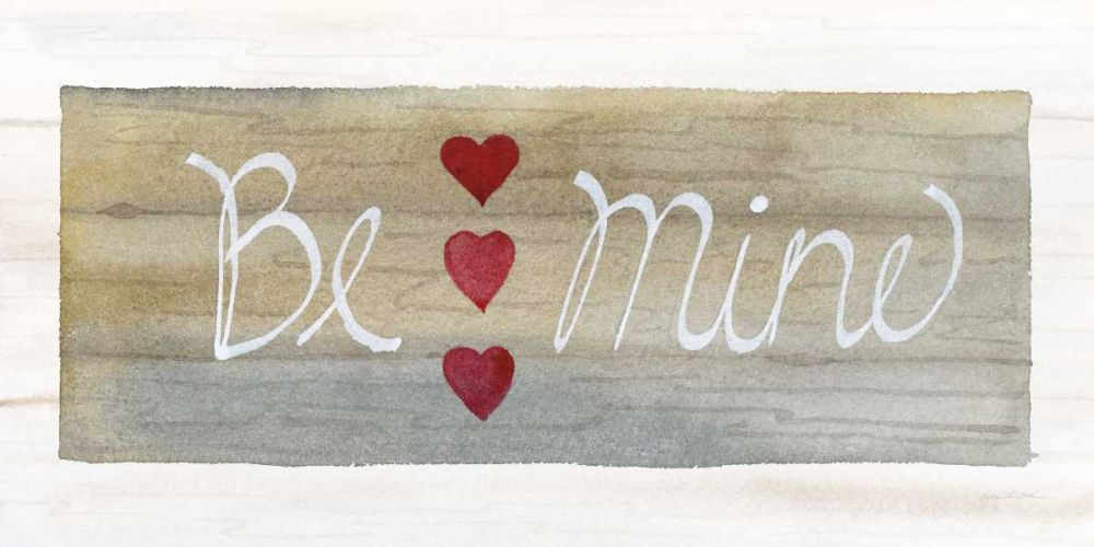 Rustic Valentine Be Mine art print by Kathleen Parr McKenna for $57.95 CAD