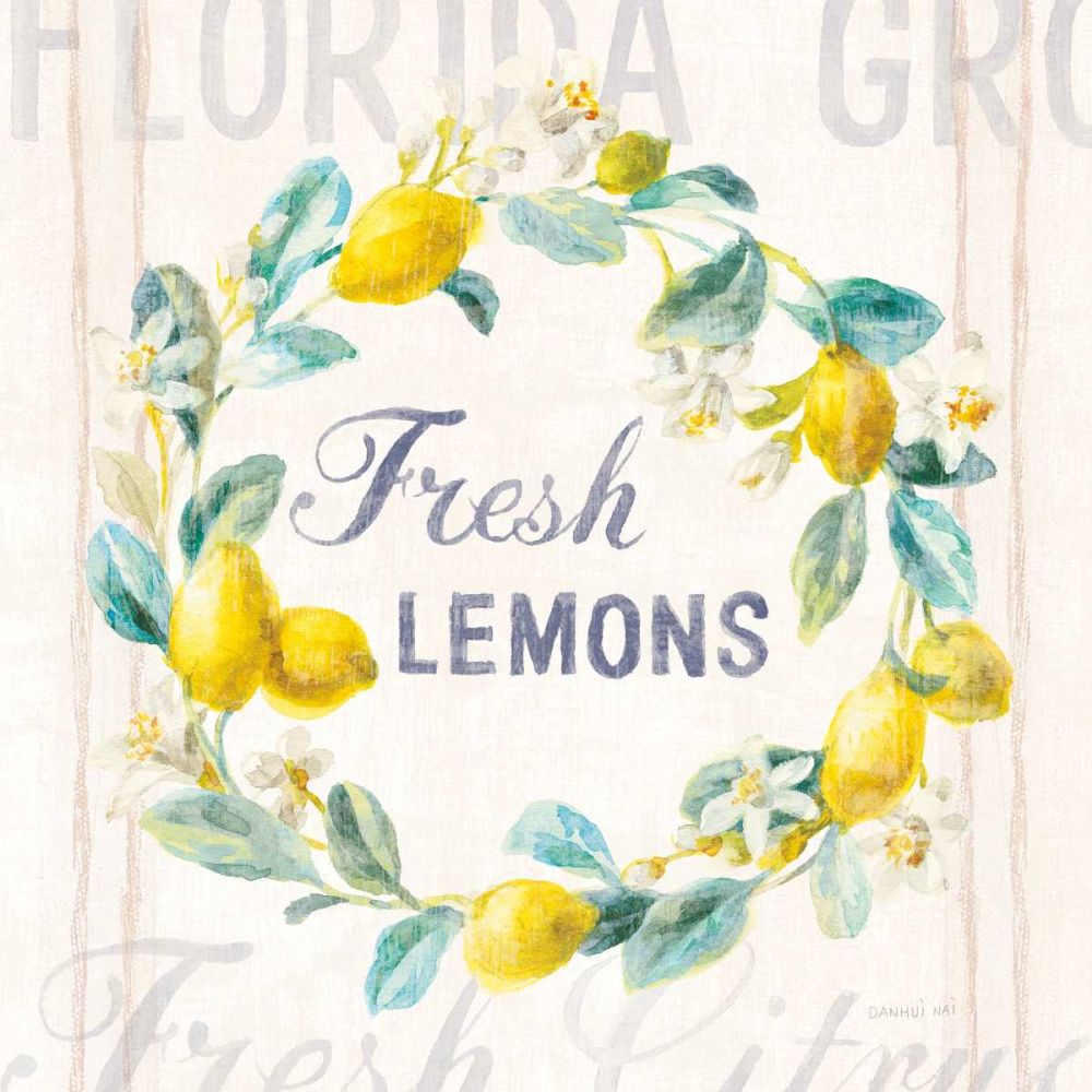Floursack Lemon V Bright art print by Danhui Nai for $57.95 CAD