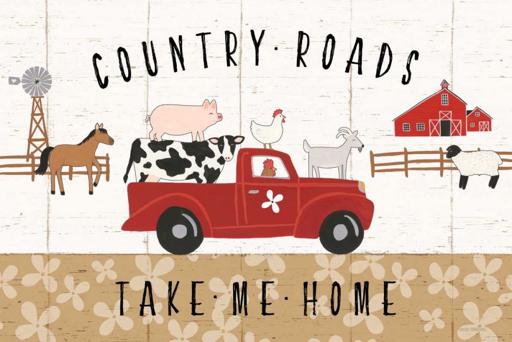 Country Roads I art print by Laura Marshall for $57.95 CAD