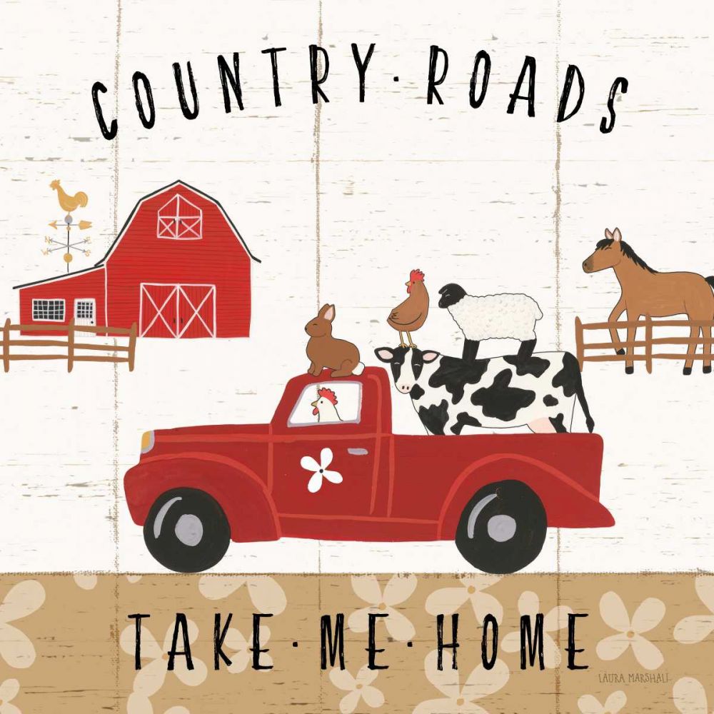 Country Roads III art print by Laura Marshall for $57.95 CAD