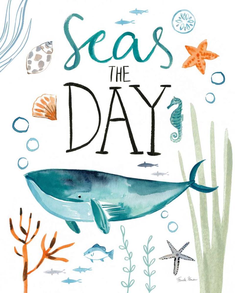 Whale Tale II art print by Farida Zaman for $57.95 CAD