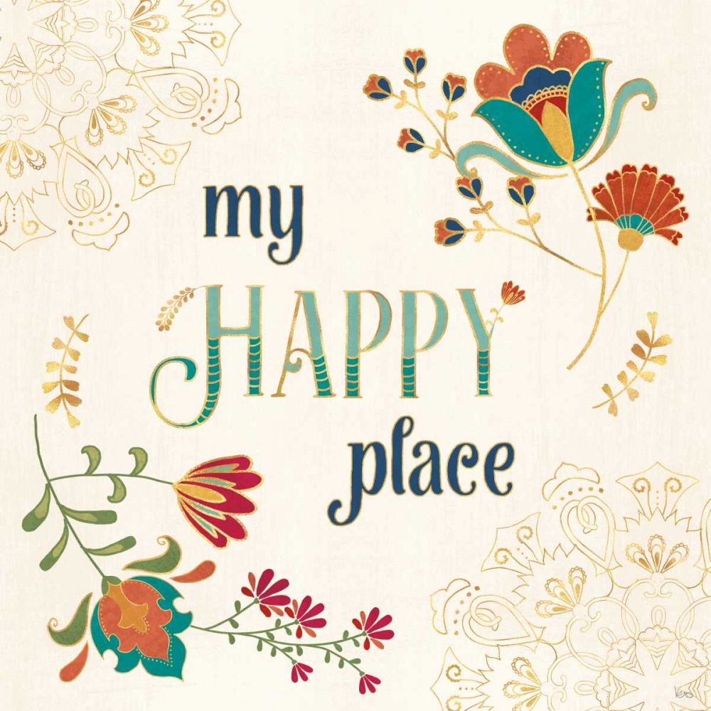 Folk Floral IV art print by Veronique Charron for $57.95 CAD