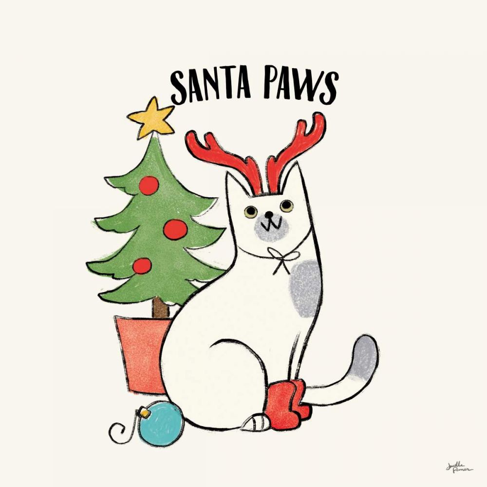 Santa Paws V art print by Janelle Penner for $57.95 CAD