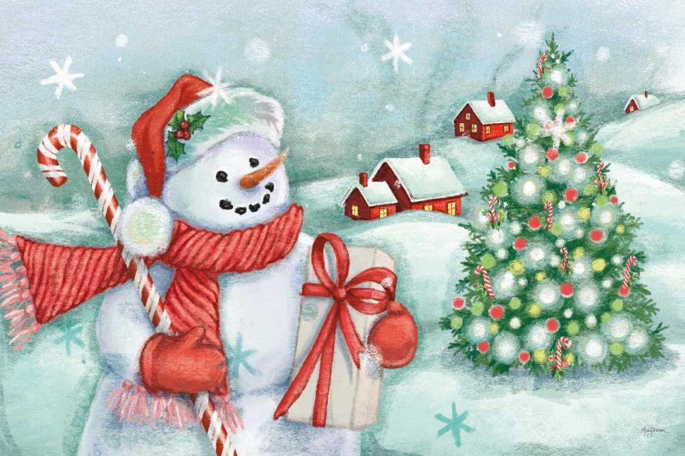 Classic Snowmen I art print by Mary Urban for $57.95 CAD