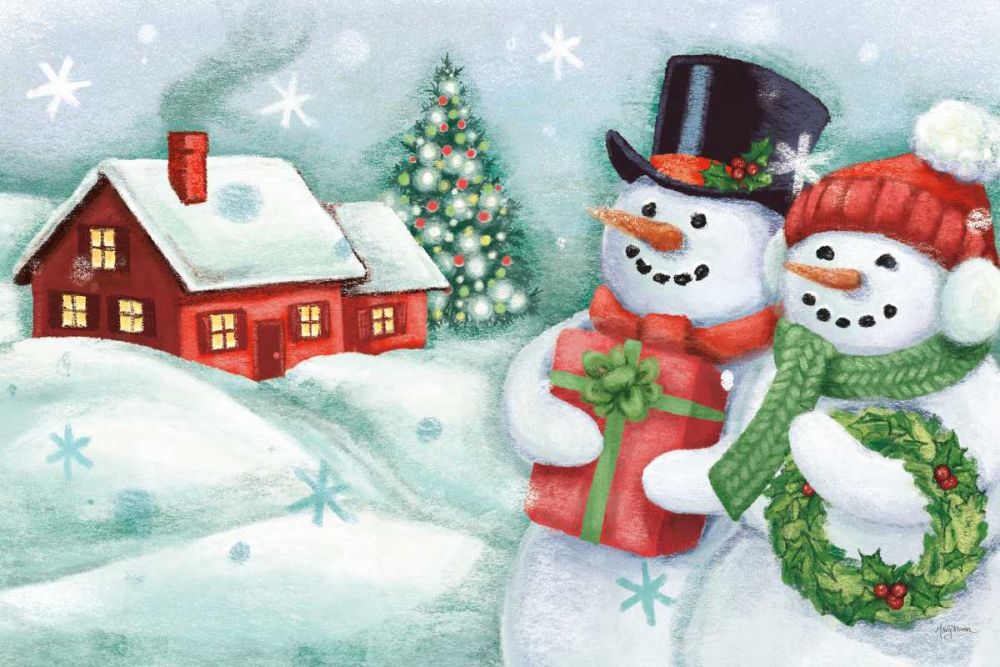 Classic Snowmen II art print by Mary Urban for $57.95 CAD