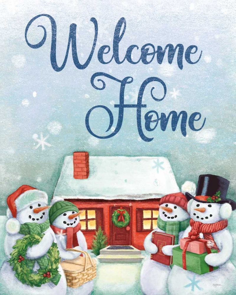 Classic Snowmen V art print by Mary Urban for $57.95 CAD