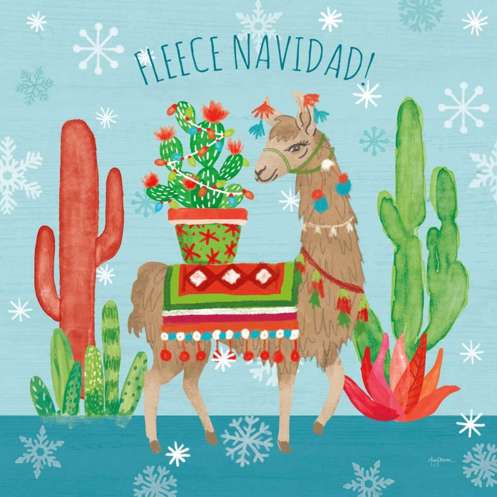 Lovely Llamas Christmas III art print by Mary Urban for $57.95 CAD