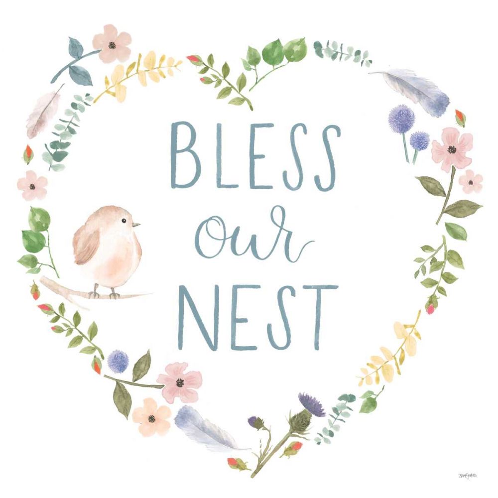 Spring Sentiments VII on White art print by Jenaya Jackson for $57.95 CAD